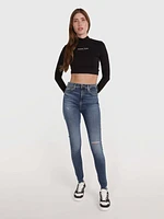 Top con logo estampado de mujer Tommy Jeans