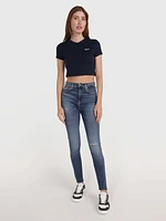 Top con logo bordado de mujer Tommy Jeans