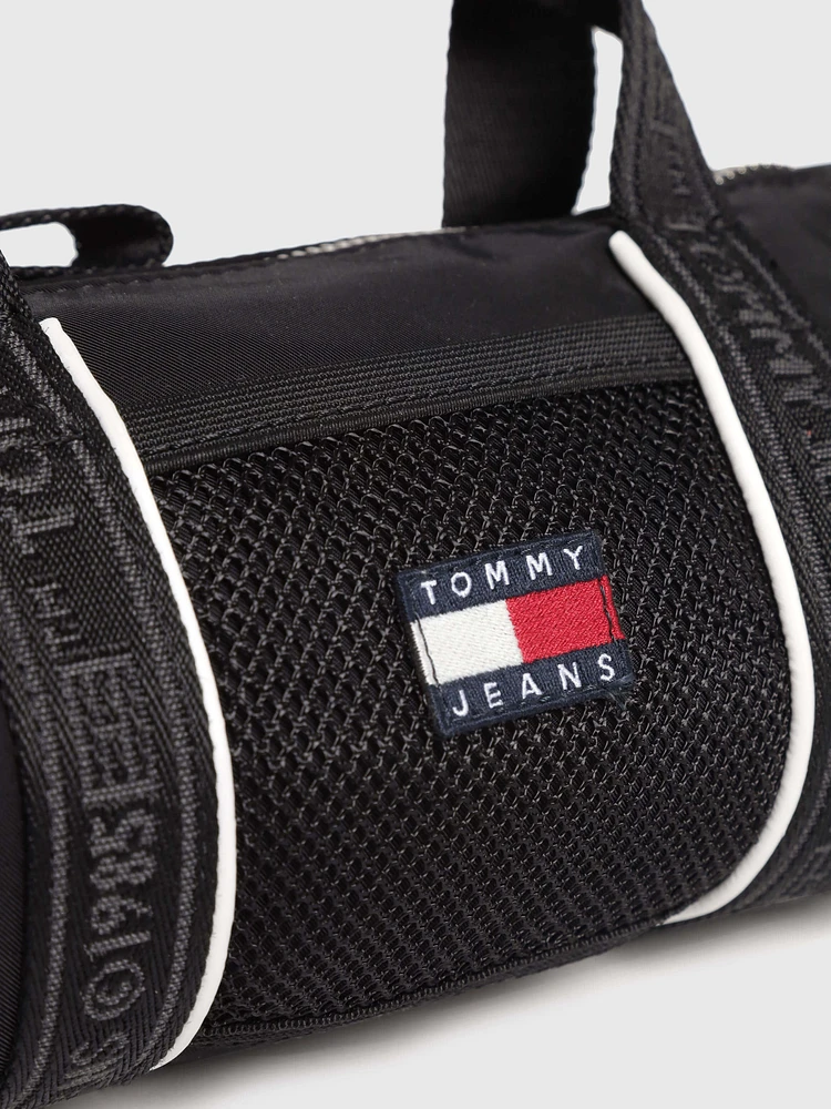 Bolso barril Heritage con bolsillo de malla de mujer Tommy Hilfiger