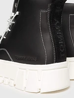 Tenis medias de plataforma piel mujer Tommy Jeans