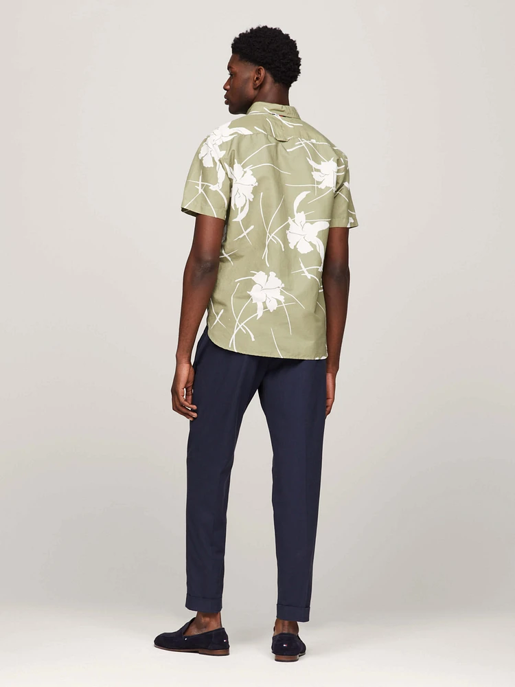 Camisa tropical de manga corta en popelín hombre Tommy Hilfiger