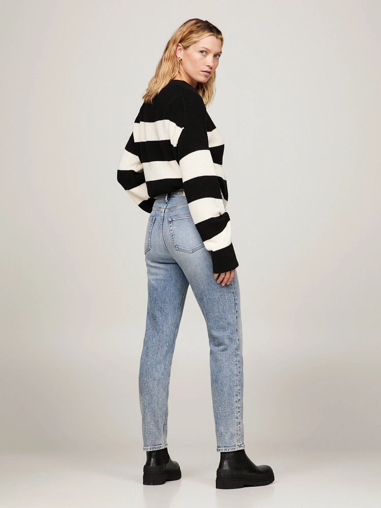 Jeans pitillo ajustados de talle alto tobilleros mujer Tommy Hilfiger