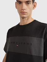 Playera con franja en pecho de hombre Tommy Jeans