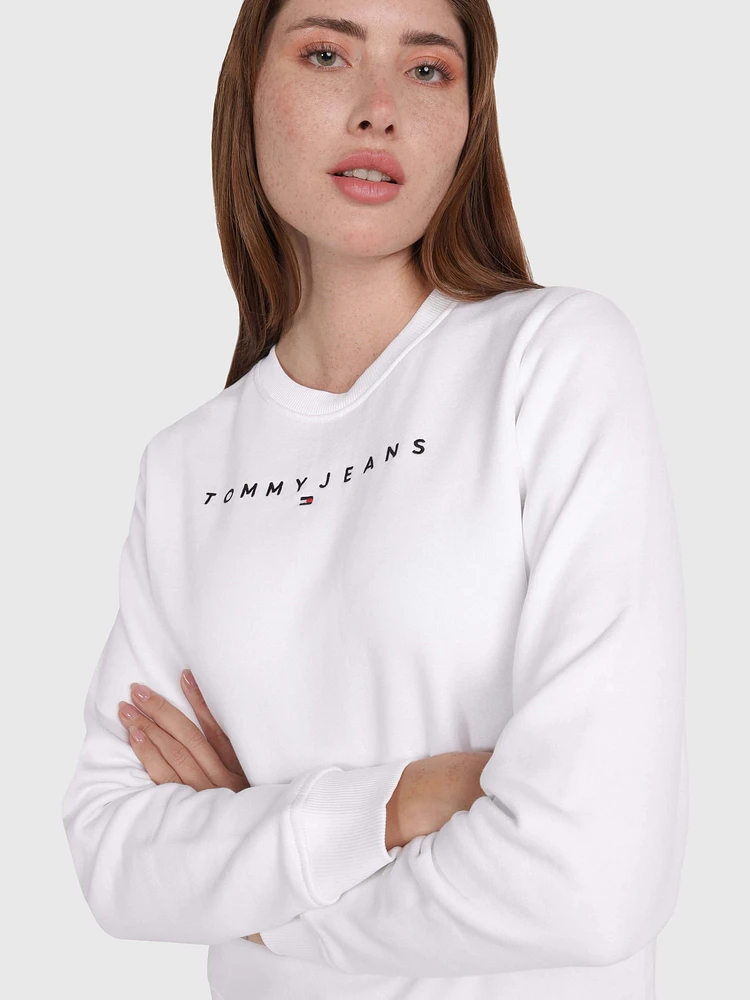 Sudadera Essential de cuello redondo con logo mujer Tommy Jeans