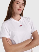 Playera holgada clásica de punto con parche mujer Tommy Jeans