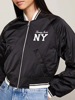 Chamarra bomber de satén acolchada mujer Tommy Jeans