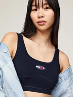 Crop top estilo bralette con logo de mujer Tommy Jeans