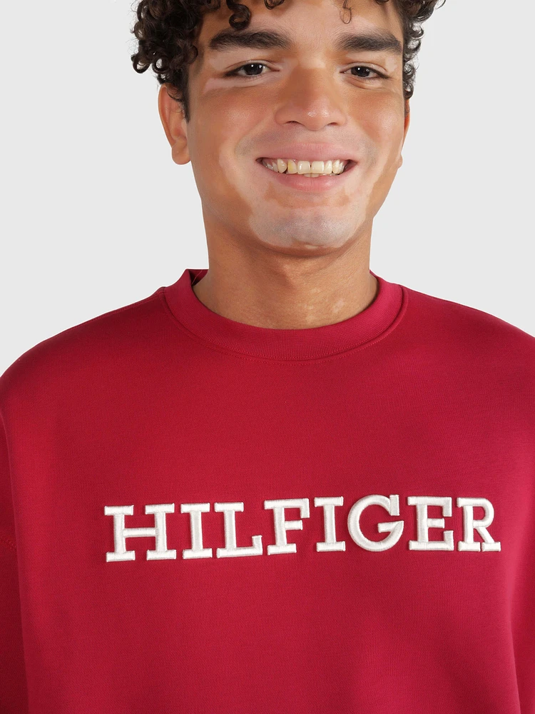 Sudadera de corte clásico con monotipo Hilfiger hombre Tommy