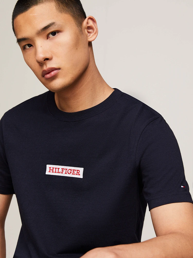 Playera con logo del monotipo Hilfiger de hombre Tommy