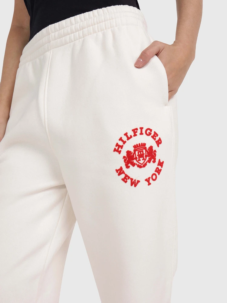 Joggers con logo universitario aterciopelado de mujer Tommy Hilfiger