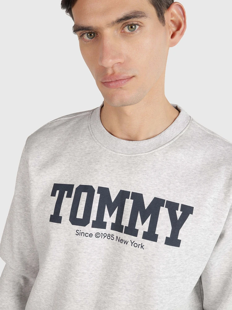 Sudadera con acabado jaspeado de hombre Tommy Jeans