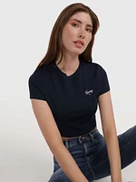 Top con logo bordado de mujer Tommy Jeans