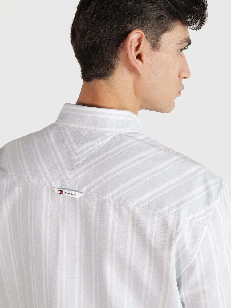 Camisa con franjas de hombre Tommy Jeans