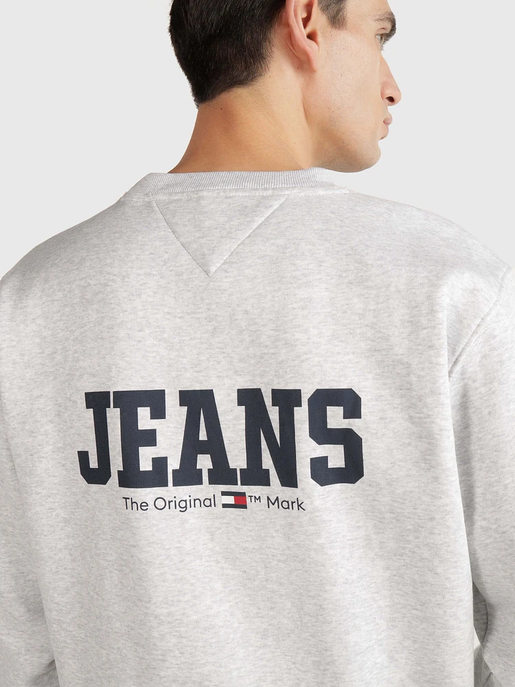 Sudadera con acabado jaspeado de hombre Tommy Jeans