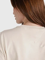 Playera con texto en relieve de mujer Tommy Jeans