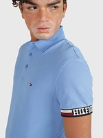 Polo con franjas en manga de hombre Tommy Hilfiger