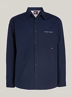 Camisa Classics amplia con logo bordado de hombre Tommy Jeans