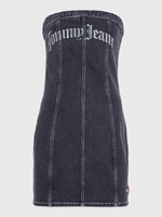 Vestido de denim sin tirantes corte slim mujer Tommy Jeans