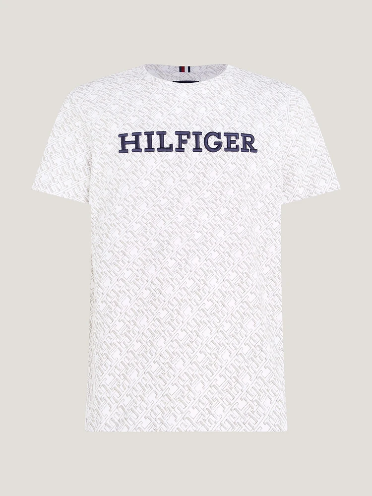 Playera con estampado del monograma th de hombre Tommy Hilfiger