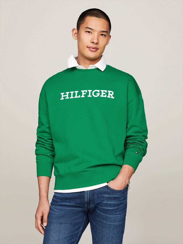 Sudadera con logo Hilfiger Monotype de hombre Tommy