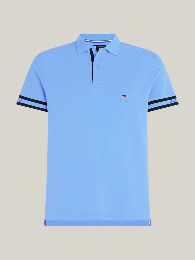 Polo slim con logos del monotipo Hilfiger de hombre Tommy