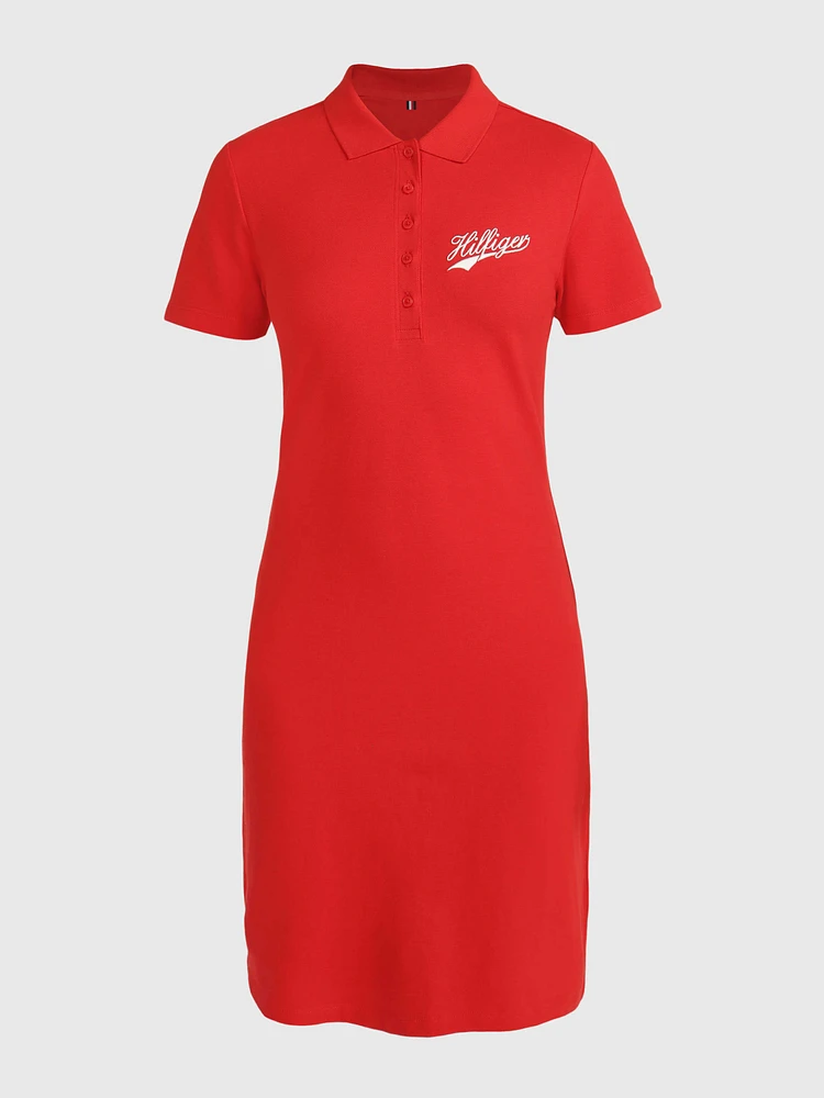 Vestido con logo bordado de mujer Tommy Hilfiger