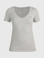 Playera cuello V de mujer Tommy Hilfiger