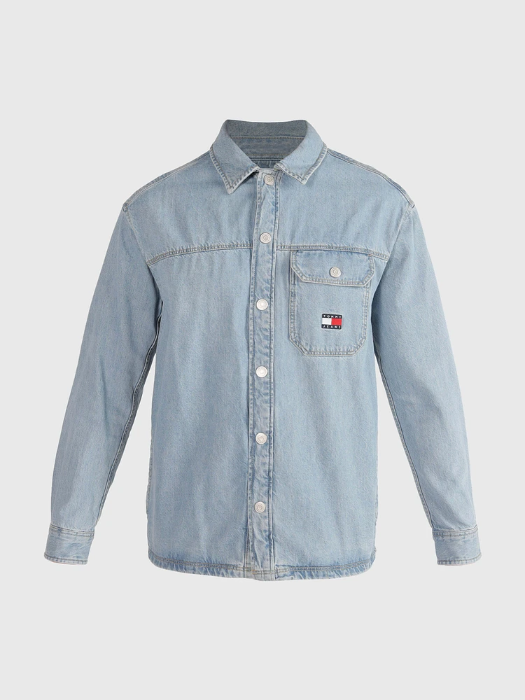 Camisa con logo bordado de hombre Tommy Jeans