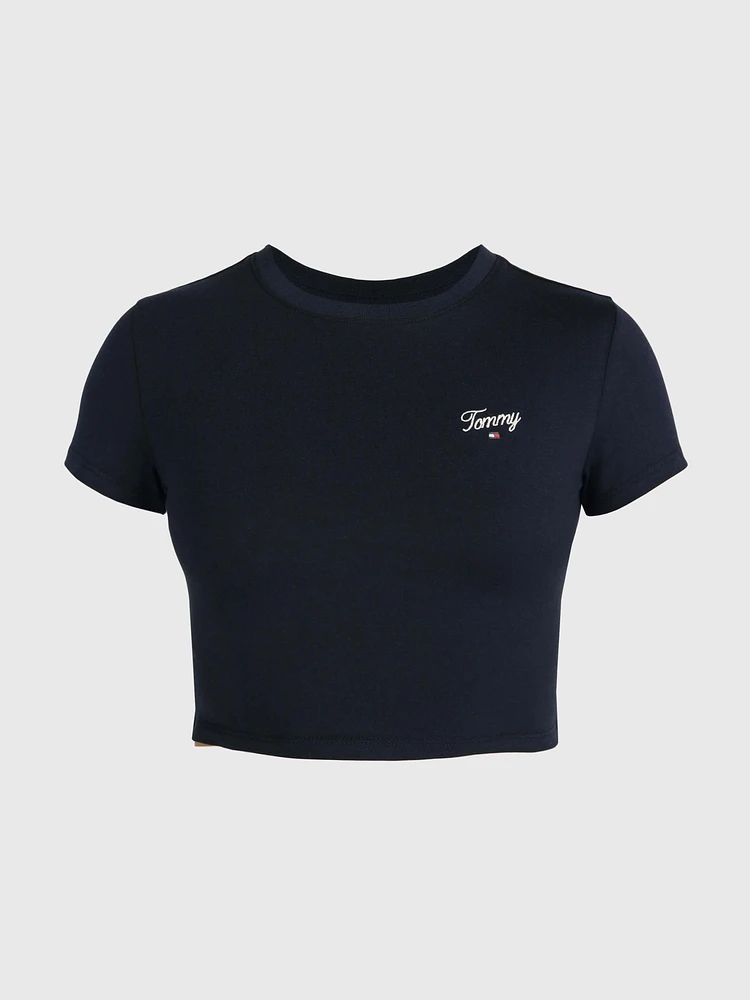 Top con logo bordado de mujer Tommy Jeans