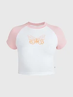 Playera con mariposa aterciopelada de mujer Tommy Jeans