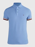 Polo con franjas en manga de hombre Tommy Hilfiger