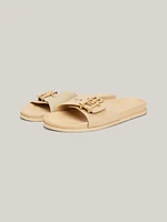 Sandalias de ante con hebilla TH Monogram mujer Tommy Hilfiger