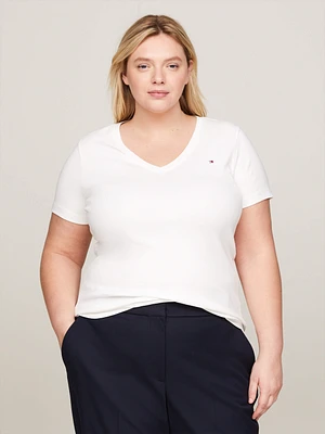 Playera Curve de corte slim con rayas mujer Tommy Hilfiger