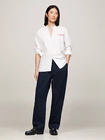 Pantalón chino recto de corte amplio mujer Tommy Hilfiger