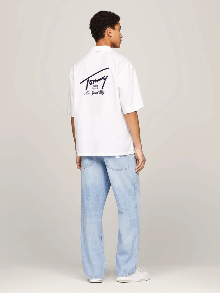 Camisa amplia de manga corta con parche hombre Tommy Jeans