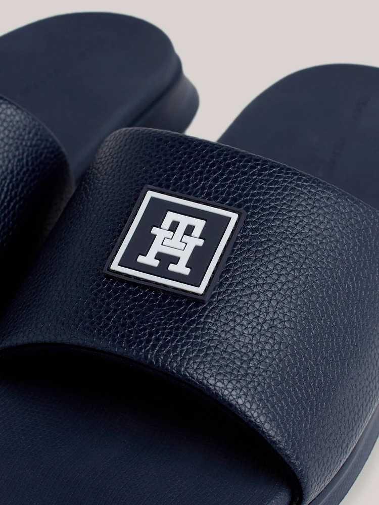 Chanclas con acabado granulado de hombre Tommy Hilfiger