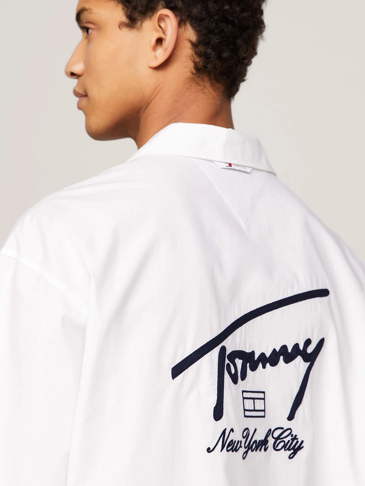 Camisa amplia de manga corta con parche hombre Tommy Jeans