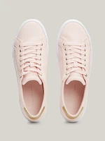 Tenis de lona con talón metalizado mujer Tommy Hilfiger