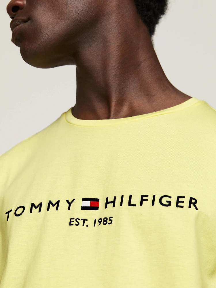 Playera de corte slim con logo bordado hombre Tommy Hilfiger