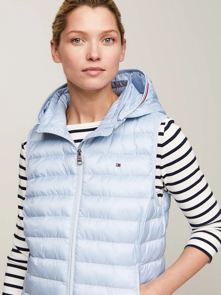 Chaleco acolchado ligero Global Stripe de mujer Tommy Hilfiger