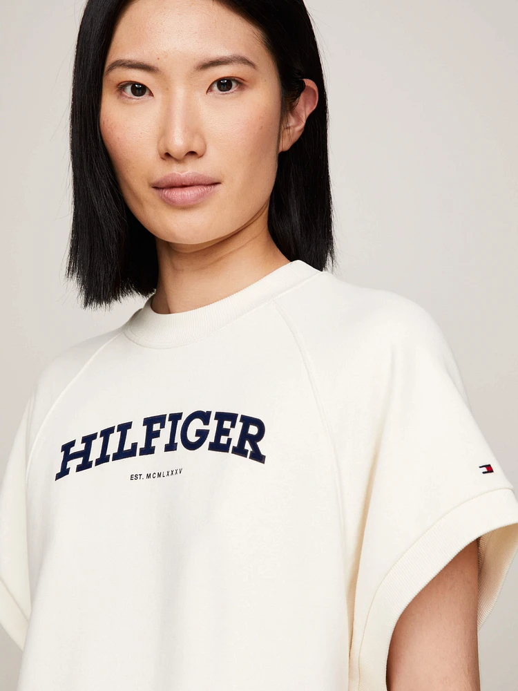 Sudadera con mangas murciélago y monotipo de mujer Tommy Hilfiger