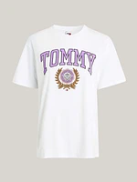 Playera amplia con logo universitario de mujer Tommy Jeans