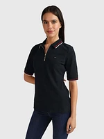 Polo con franjas contrastantes de mujer Tommy Hilfiger