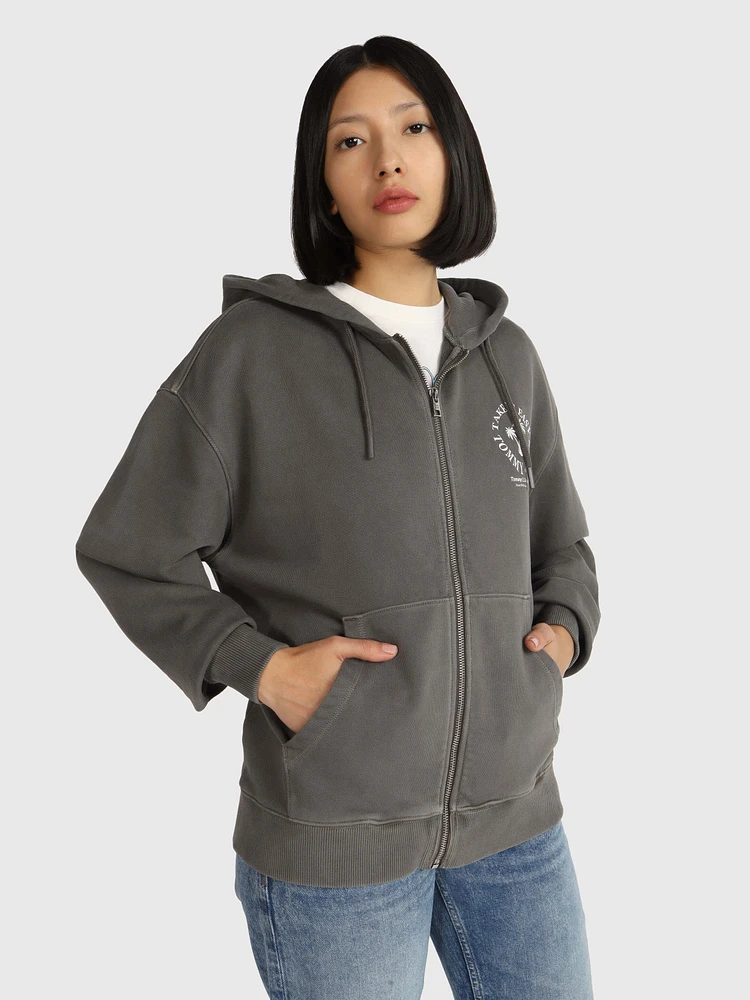 Sudadera con palmeras estampadas de mujer Tommy Jeans