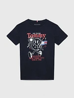 Playera con símbolo estampado de niño Tommy Hilfiger