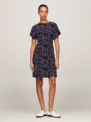 Vestido corto con estampado de cintas mujer Tommy Hilfiger