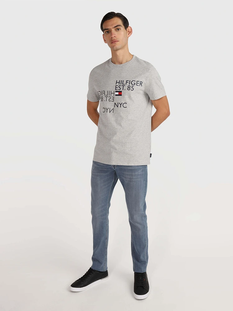 Playera con texto estampado de hombre