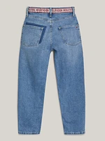 Jeans de corte regular con inscripción niño Tommy Hilfiger