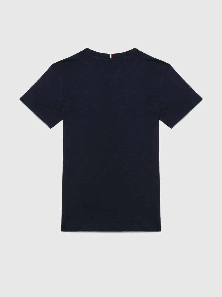 Playera con símbolo estampado de niño Tommy Hilfiger