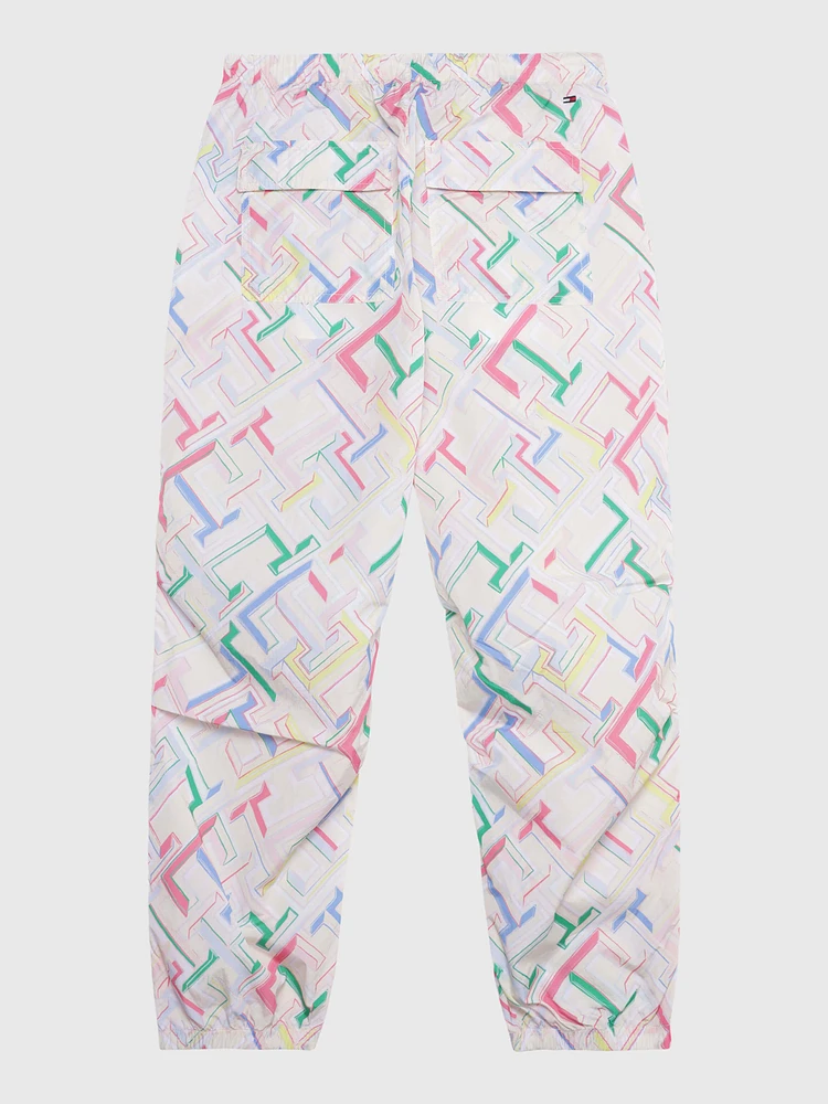 Jogger con monograma estampado de niña Tommy Hilfiger